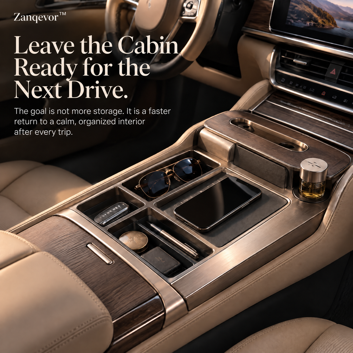 Zanqevor™ Luxury Car Cabin Reset Console