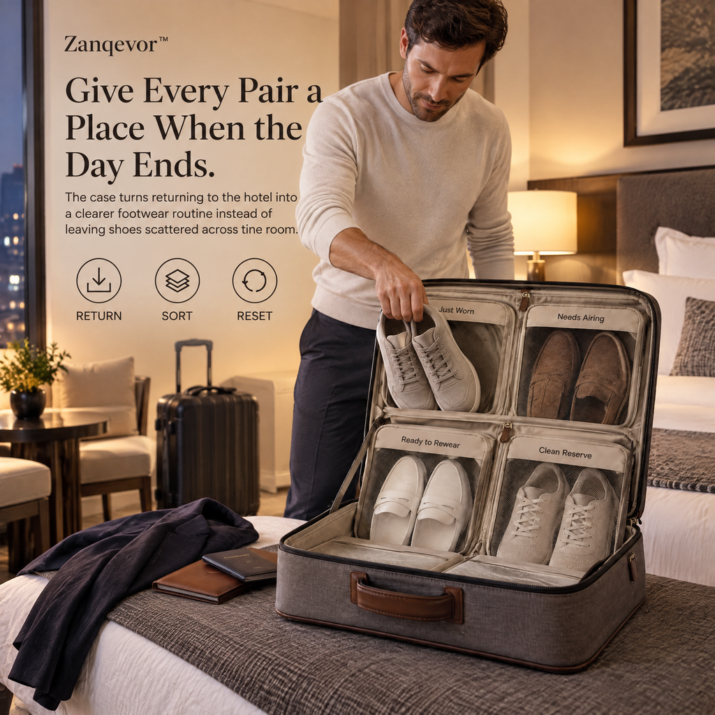 Zanqevor™ Travel Shoe Transition Case