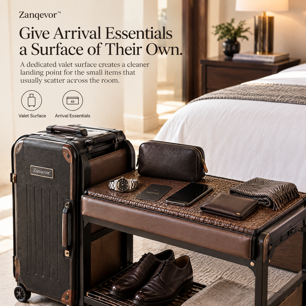Zanqevor™ Convertible Luggage Valet Bench