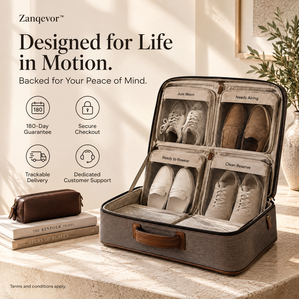 Zanqevor™ Travel Shoe Transition Case