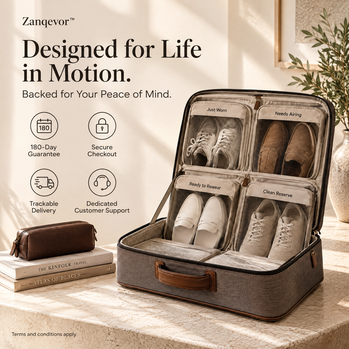 Zanqevor™ Travel Shoe Transition Case