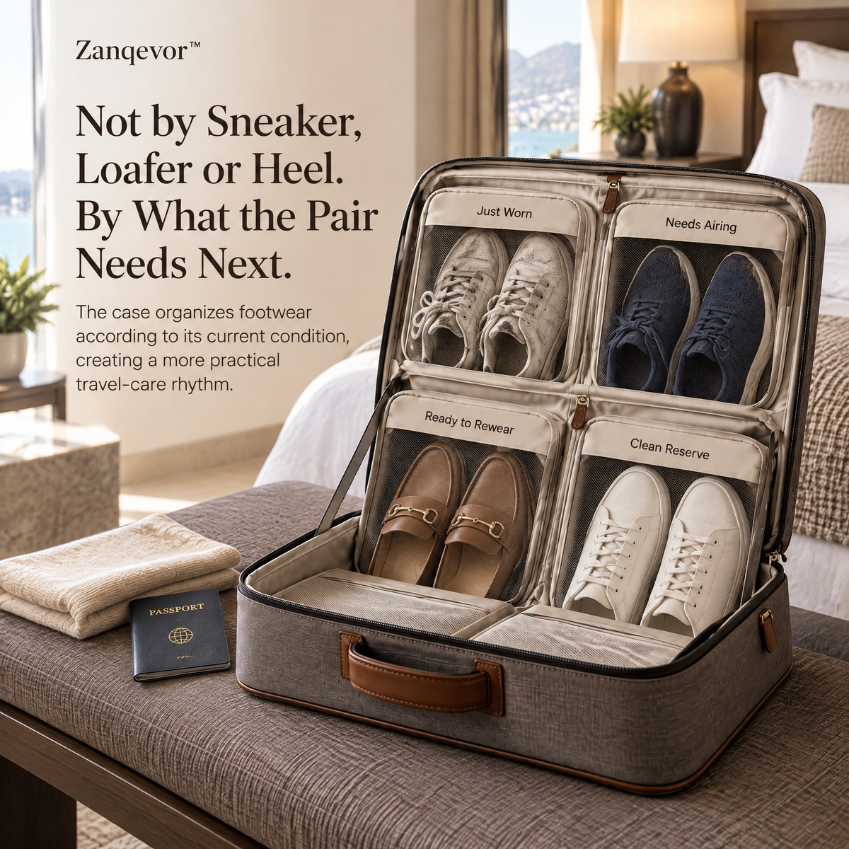 Zanqevor™ Travel Shoe Transition Case