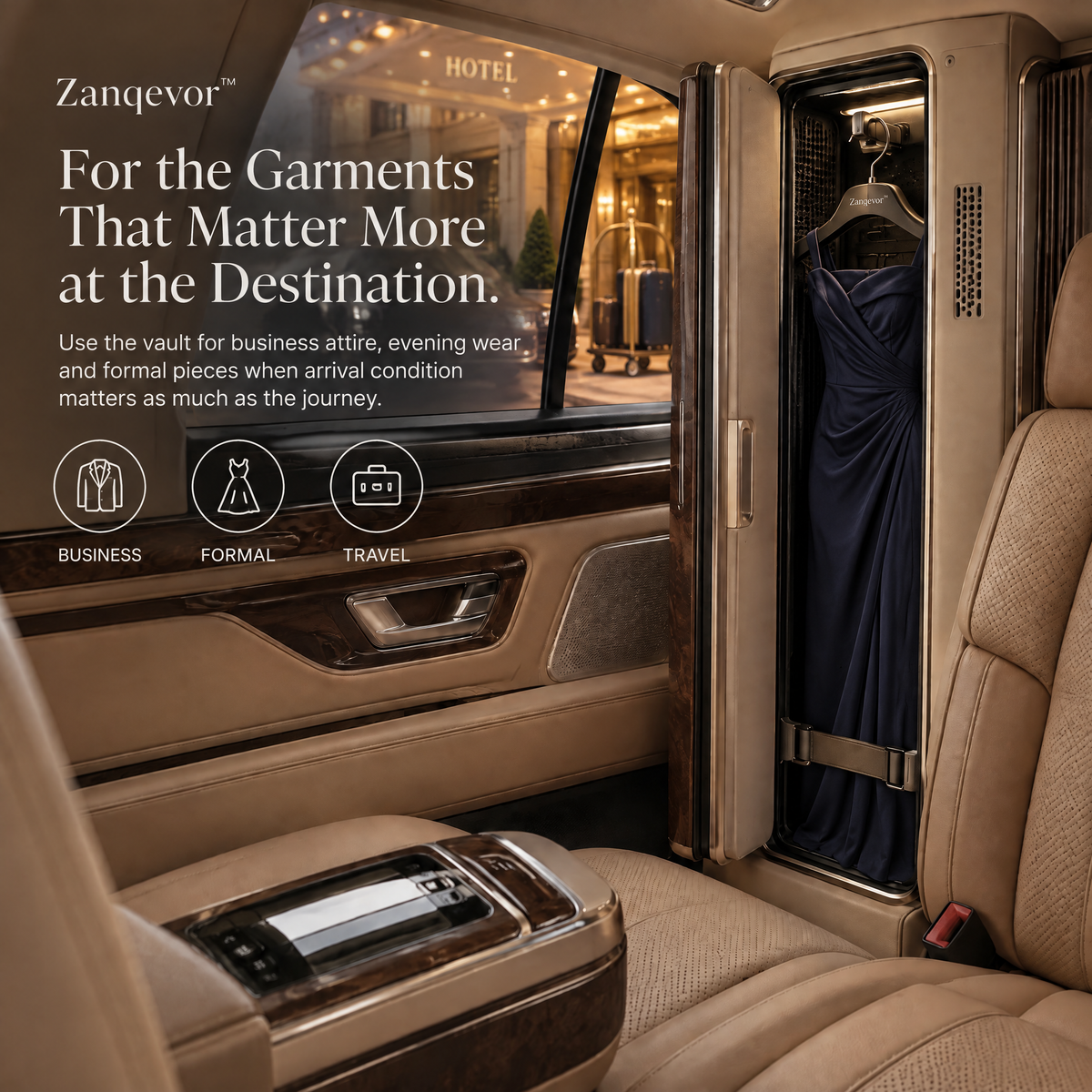 Zanqevor™ Vehicle Garment Climate Vault