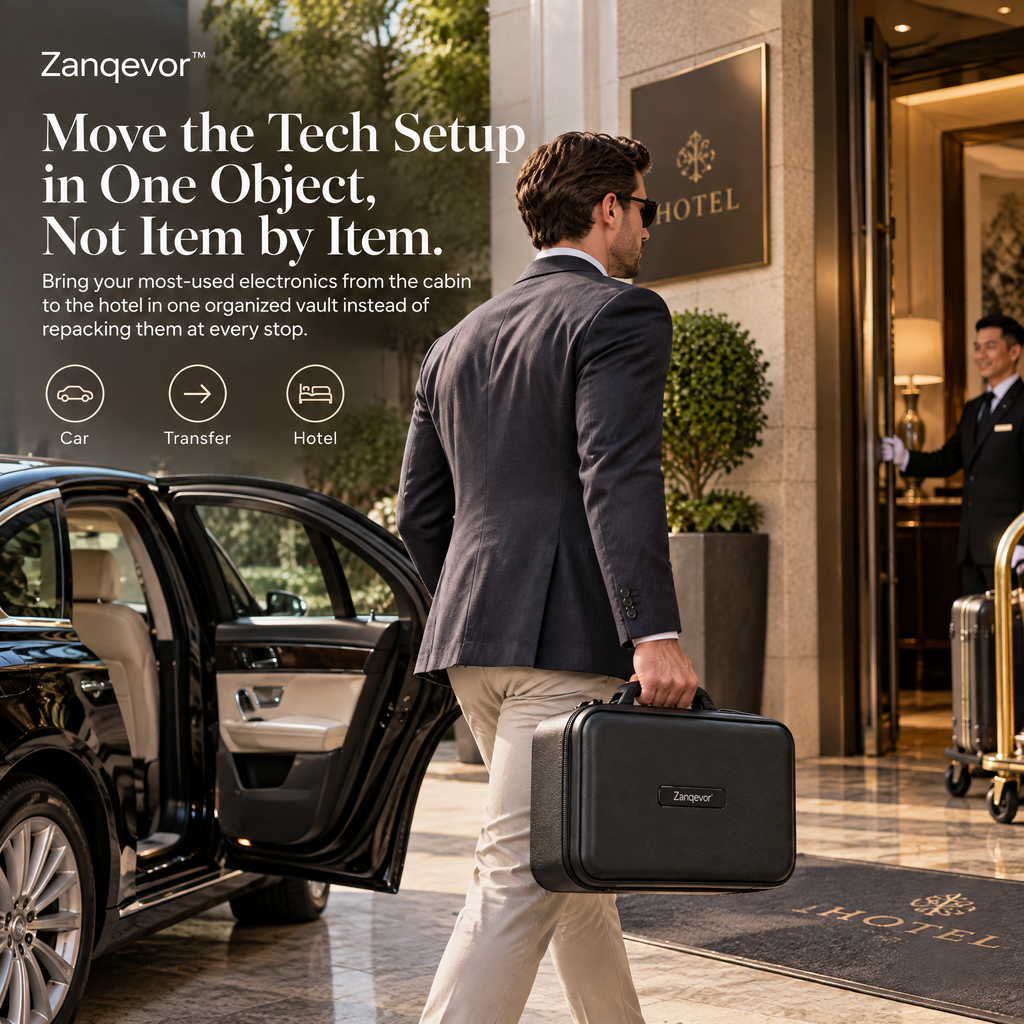 Zanqevor™ Car-to-Hotel Tech Vault