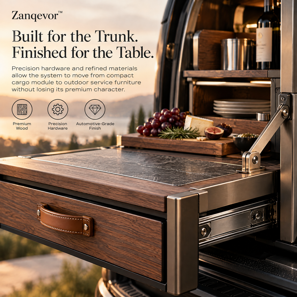 Zanqevor™ Vehicle Picnic Transformation Trunk