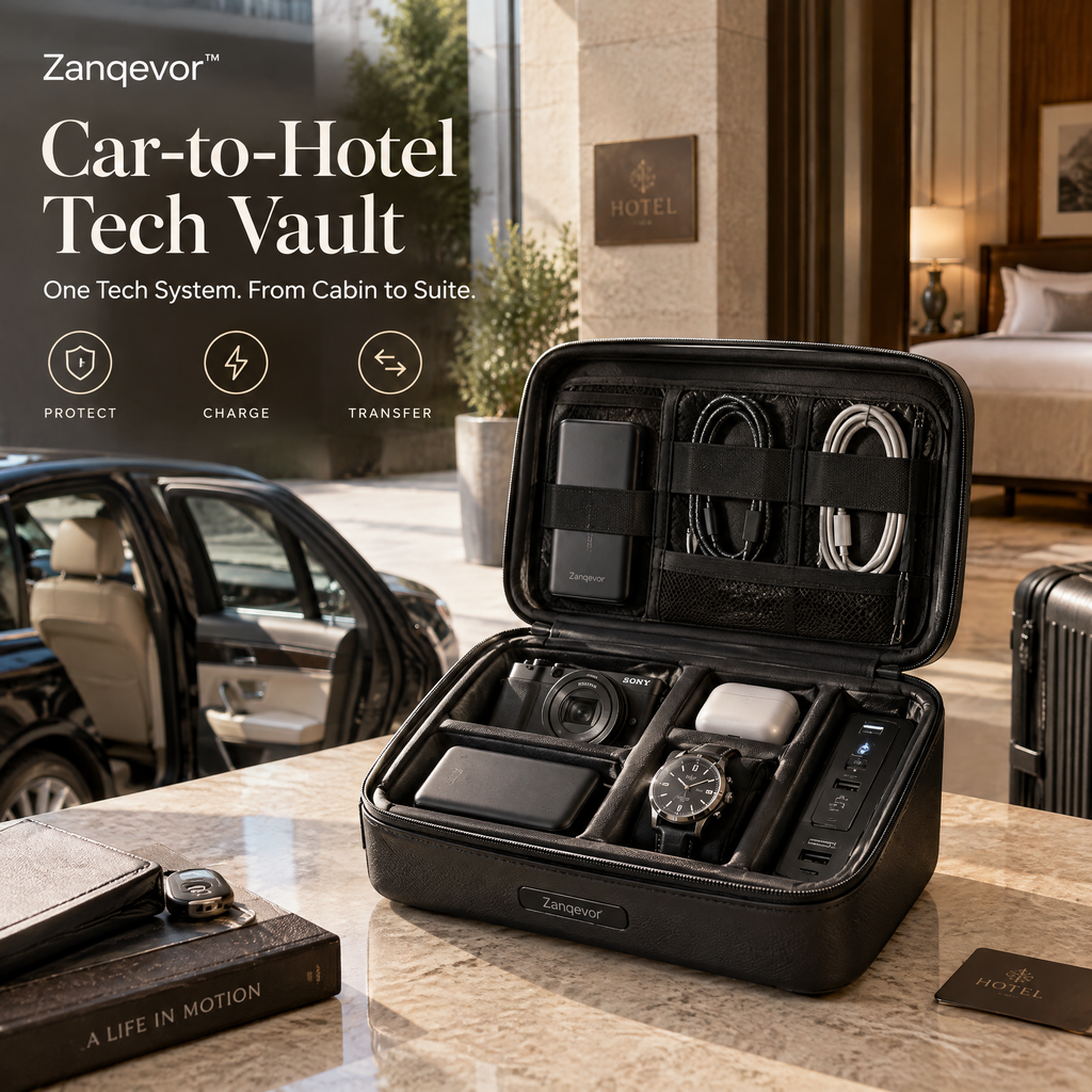 Zanqevor™ Car-to-Hotel Tech Vault