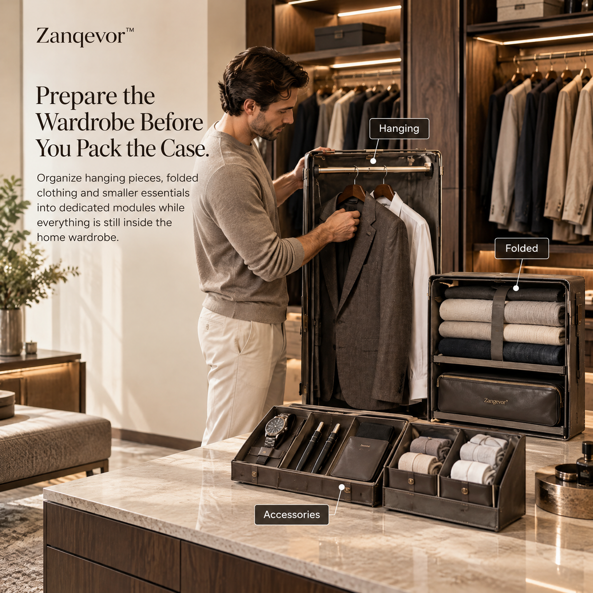 Zanqevor™ Travel Wardrobe Transfer Case