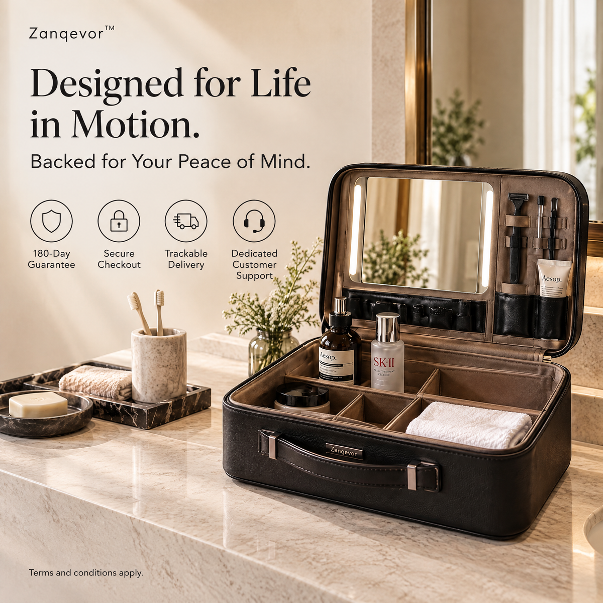 Zanqevor™ Travel Bathroom Deployment Case