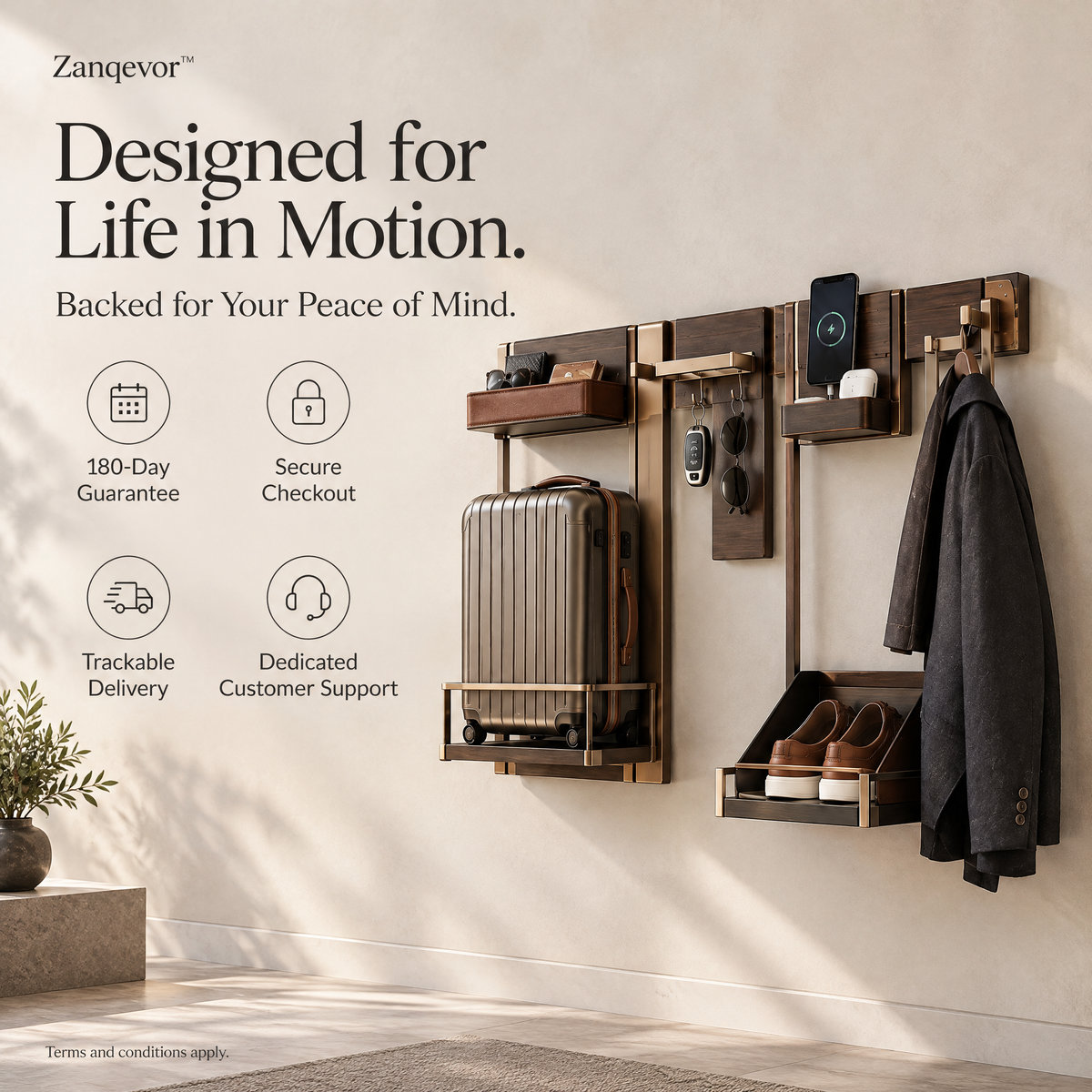 Zanqevor™ Modular Mobility Living Rail
