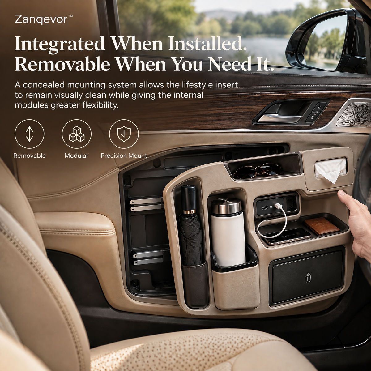 Zanqevor™ Car Door Lifestyle Insert