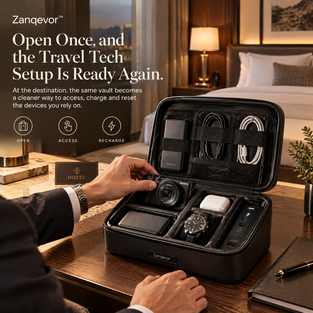 Zanqevor™ Car-to-Hotel Tech Vault