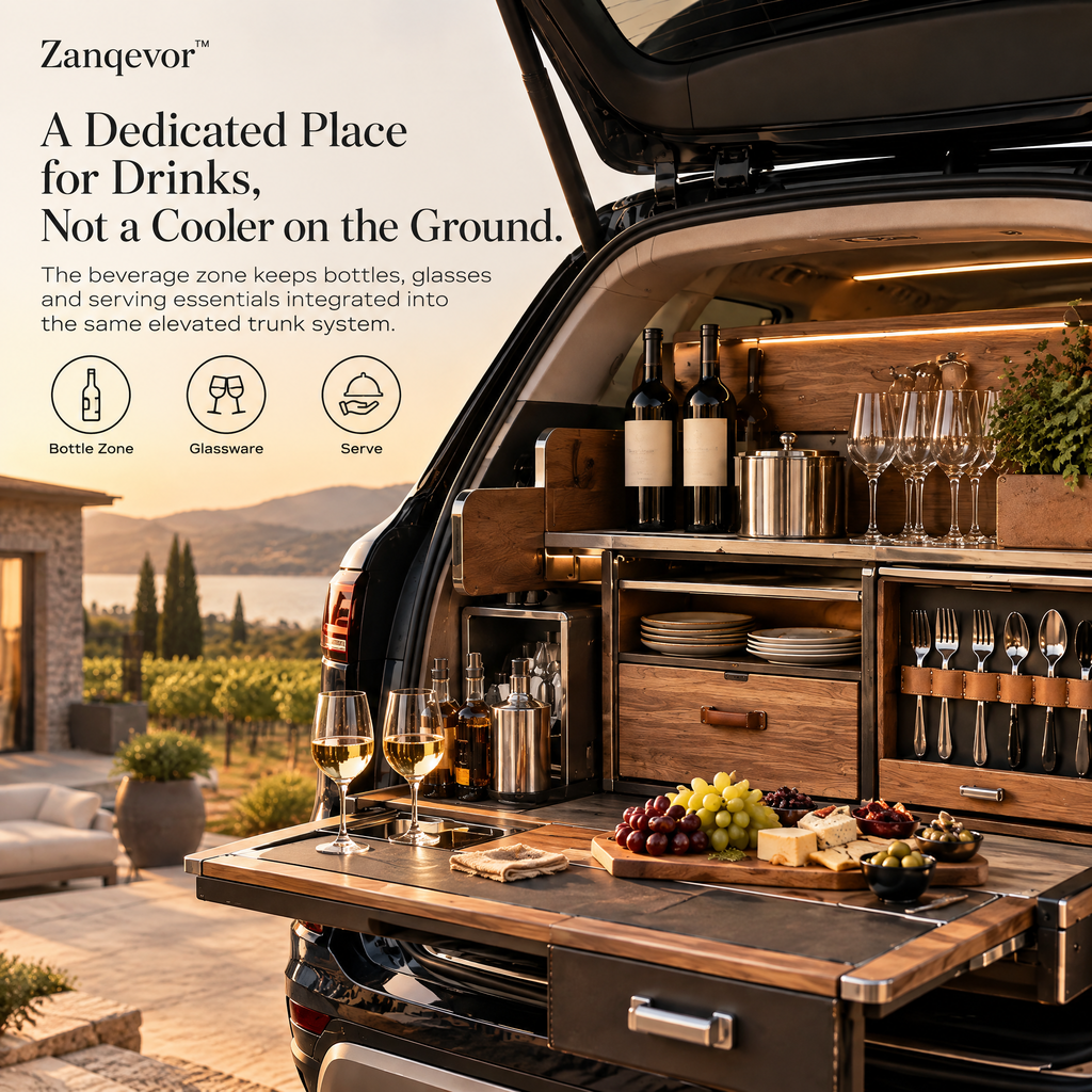 Zanqevor™ Vehicle Picnic Transformation Trunk