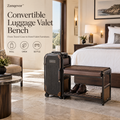 Zanqevor™ Convertible Luggage Valet Bench