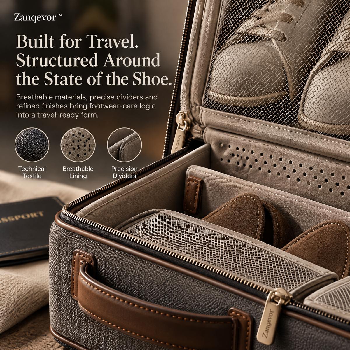 Zanqevor™ Travel Shoe Transition Case