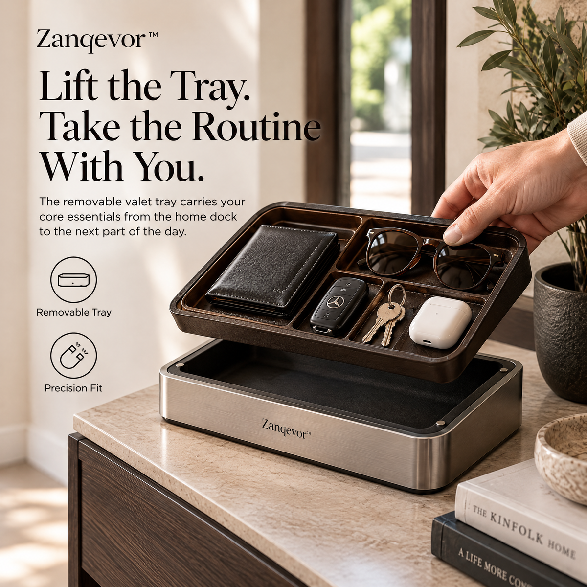 Zanqevor™ Home-to-Car Valet Dock