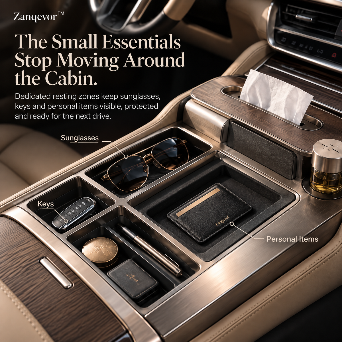 Zanqevor™ Luxury Car Cabin Reset Console
