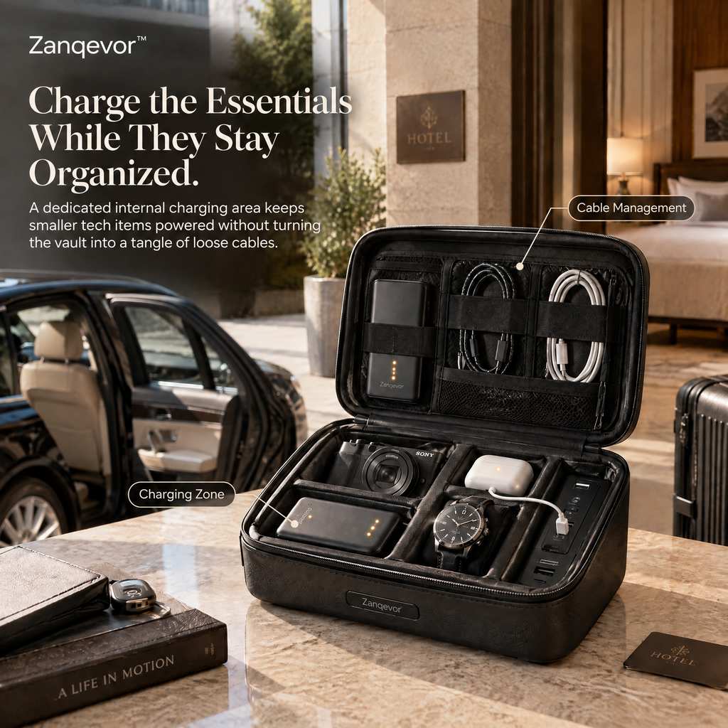 Zanqevor™ Car-to-Hotel Tech Vault